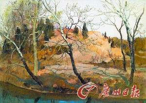 吳冠中《紫竹院早春》